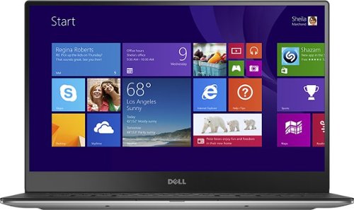 Dell - XPS 13.3" Touch-Screen Laptop - Intel Core i7 - 8GB Memory - 256GB Solid State Drive - Anodized Silver-Front_Standard 