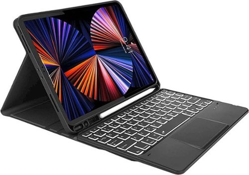 SaharaCase - Keyboard Folio Case for Apple iPad Pro 12.9 (4th, 5th, and 6th Gen 2020-2022) - Black