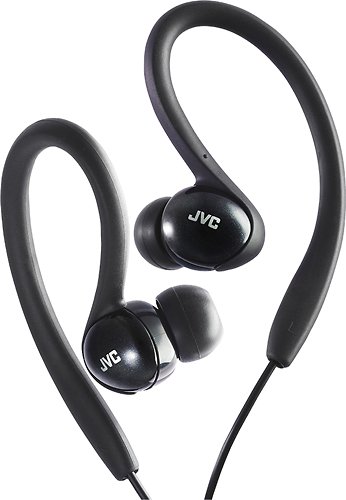  JVC - Sport Clip-On Headphones - Black
