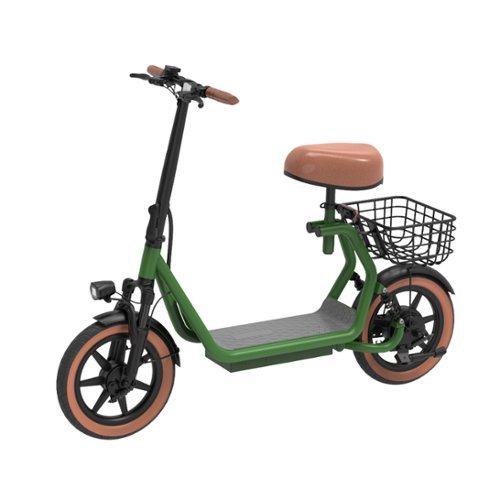 HiBoy - U2 Electric Scooter with Seat w/  25 mi Max Operating Range & 20 mph Max Speed - Green