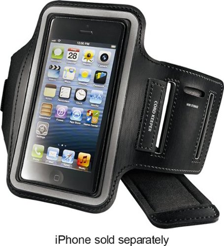  Insignia™ - Armband Case for Apple® iPhone® SE, 5s and 5 - Black