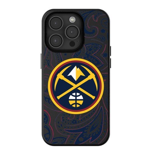 Keyscaper - NBA - Denver Nuggets Paisley iPhone Magnetic Bump Case - 16 Pro Max - Black-Front_Standard 