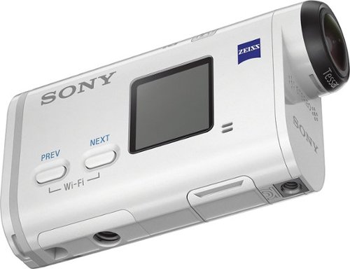 Sony - X1000 HD Action Camcorder with Remote - White-Front_Standard 