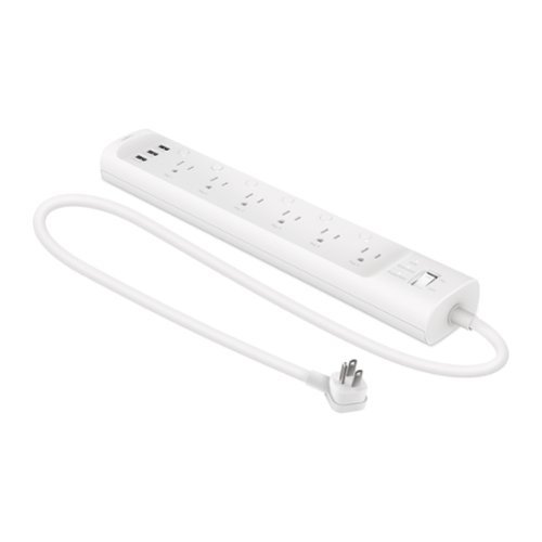 TP-Link - Tapo P316M Smart Surge Production Power Strip with 6 Outlets and 3 Built-In USB Ports - Up to 9 Devices at Once - White