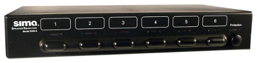  Sima - 6-Pair Speaker Selector - Black