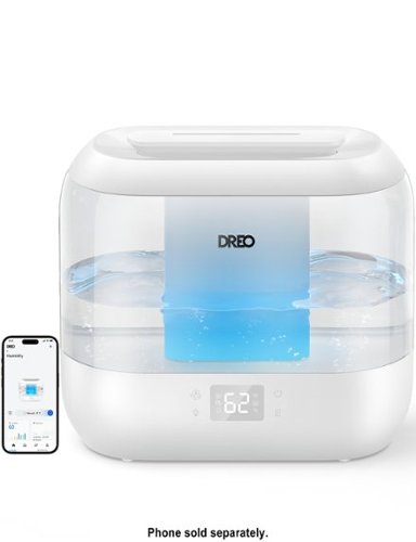 Dreo - Ultrasonic 1.06 Gal. Smart Cool Mist Humidifier - White-Front_Standard 
