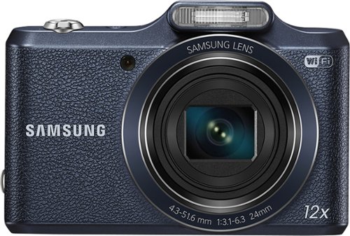  Samsung - WB50F 16.2-Megapixel Digital Camera - Navy