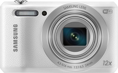  Samsung - WB35F 16.2-Megapixel Digital Camera - White