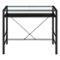 OSP Home Furnishings - Zephyr Computer Desk - Clear/Black-Front_Standard
