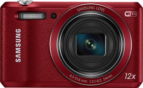 Samsung - WB35F 16.2-Megapixel Digital Camera - Red