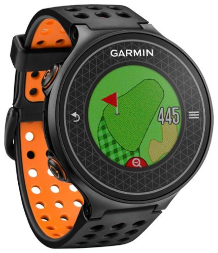  Garmin - Approach S6 GPS Golf Watch - Black/Orange