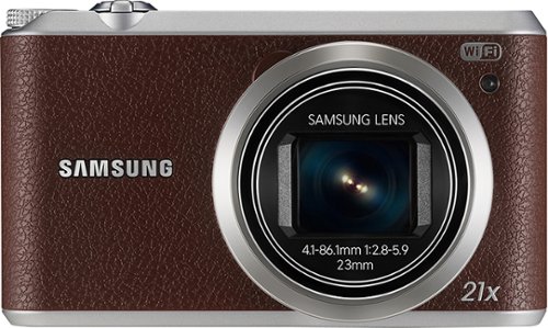  Samsung - WB350F 16.3-Megapixel Digital Camera - Brown