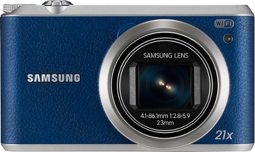 Samsung - WB350F 16.3-Megapixel Digital Camera - Blue