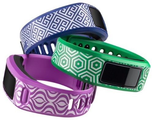 Garmin - Jonathan Adler Accessory Bands for vívofit 2 (3-Count) - Blue/Slate/Red-Angle_Standard 