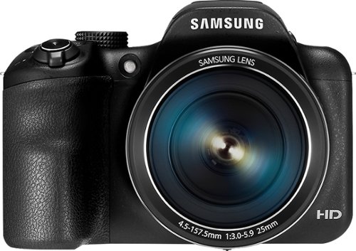  Samsung - WB1100 16.2-Megapixel Digital Camera - Black