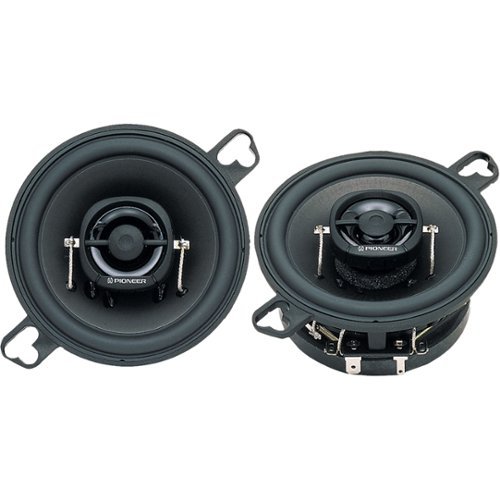 Pioneer - 3-1/2" 2-Way Car Speakers with IMPP Woofer Cones (Pair) - Black
