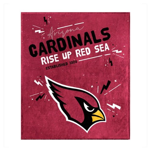 Logo Brands - Arizona Cardinals 60" x 70" Plush Throw Blanket - Multicolor-Front_Standard 