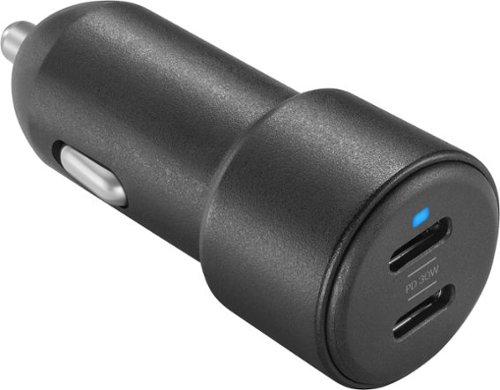 Insignia™ 60W Car Charger for Smartphones, Tablets and More - Black SHOP ONLINE