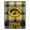 Pegasus - Iowa Hawkeyes 66" x 95" Oversized Plaid FAN-mily Ultra Cozy Blanket - Multicolor-Front_Standard