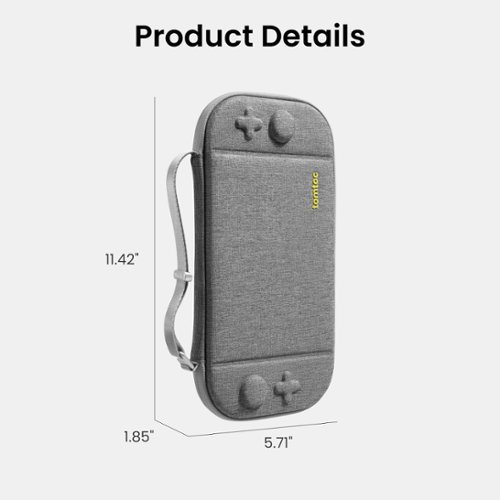 tomtoc  Slim Carrying Case for Nintendo Switch 2 Model 2025, Odorless Protective Hard Shell with 12 Game Card Slots - Gray BUY IN EUROPE