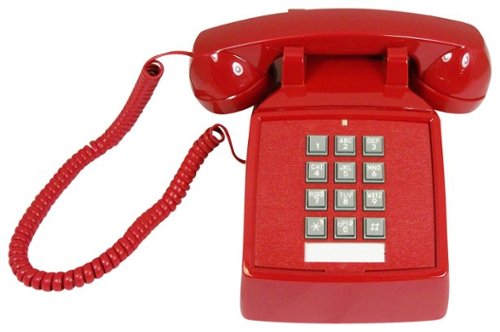  Cortelco - ITT-2500-V-RD Corded Phone - Red