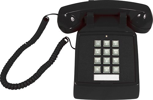  Cortelco - ITT-2500-V-BK Corded Desk Phone - Black