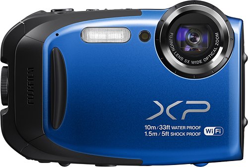  Fujifilm - FinePix XP70 16.4-Megapixel Waterproof Digital Camera - Blue