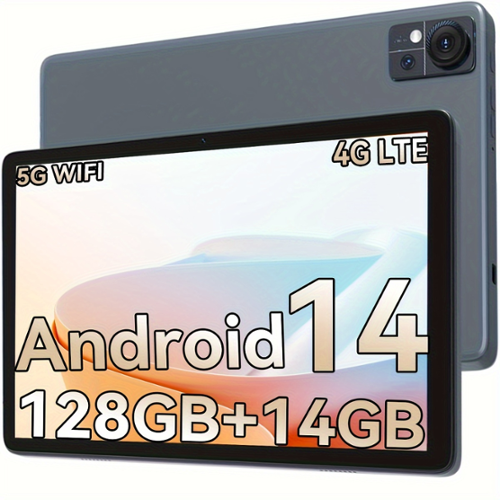 Qukenk 2026 Android Tablet,128GB ROM 14GB RAM,10.1inch Tablet