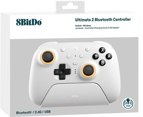 8BitDo Ultimate 2 Bluetooth Wireless Gaming Controller for Nintendo Switch, PC - White BUY IN SWITZERLAND
