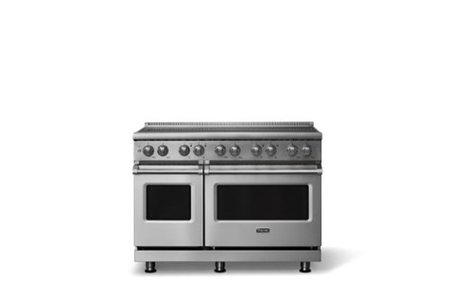 Viking - 48"W. 7.3 Cu.Ft. Pro5S 6 Element Freestanding Electric Induction Convection Range - Stainless Steel