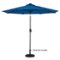 Sun Ray - 9' Round 8Rib Solar Lighted Umbrella - Royal Blue-Front_Standard