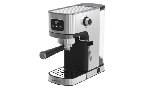 Forest'nSky - Espresso & Cappuccino Machine with ESE Pod Filter, Milk Frother Steam Wand, Stainless Steel, Compact - Silver-Front_Standard 