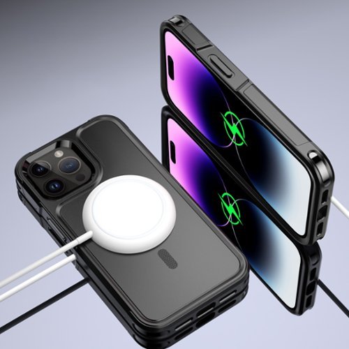 SaharaCase Raider Series Armor Case with MagSafe for Apple iPhone 14 Pro - Black GLOBAL SHIPPING