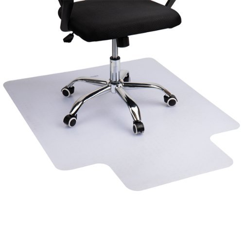  Mind Reader - Office Chair Mat for Carpet, Under Desk Protector, Carpet Grips, Rolling, PVC, 47.5&quot;L x 35.5&quot;W x 0.125&quot;H - Clear