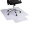 Mind Reader - Office Chair Mat for Carpet, Under Desk Protector, Carpet Grips, Rolling, PVC, 47.5"L x 35.5"W x 0.125"H - Clear-Front_Standard