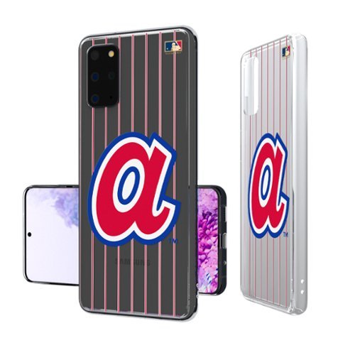 Keyscaper - MLB - Atlanta Braves 1972-1980 Cooperstown Pinstripe Galaxy Clear Case - S24 - Multicolor-Front_Standard 