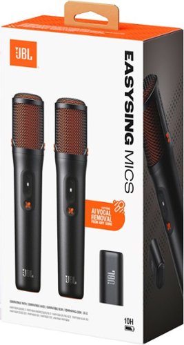 JBL EasySing Wireless AI Enabled Microphones 2026 Black