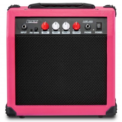 Lyxpro - Electric Guitar Amp - 20 Watt Guitar Amplifier with Built-in Speaker Headphone Jack-Front_Standard 