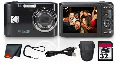 Bundle Kodak PIXPRO FZ45 Digital Camera (Black) (FZ45BK) + 32GB