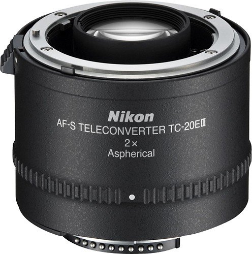  Nikon - AF-S Teleconverter TC-20E III 2x Extender Lens - Black