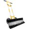 Best Choice Products - 36in Galvanized Blade Hand Snow Pusher w/ 2 Wheels, Adjustable Handle, Blade Angle - Yellow-Front_Standard