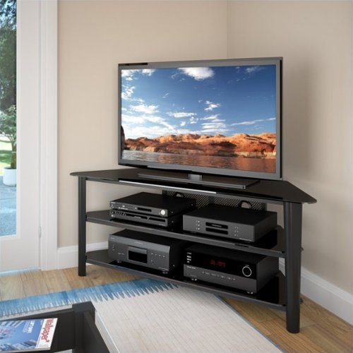  CorLiving - TV Stand for Most Flat-Panel TVs Up to 68&quot; - Black