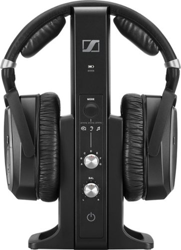  Sennheiser - RS 195 RF Wireless Over-the-Ear Headphones - Black