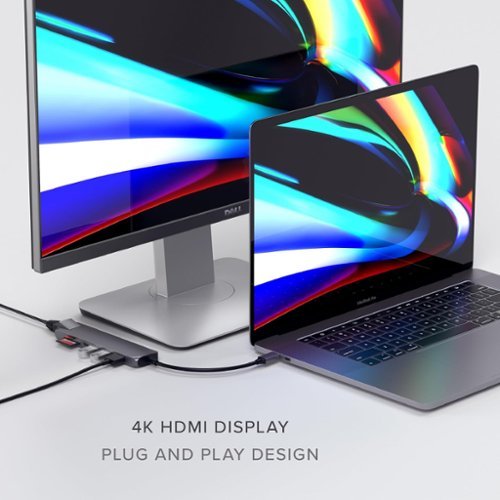 Satechi Slim Multiport USB-C Hub - Ethernet, 4K HDMI, 60W USB-C PD Charging, 2 USB-A, SD/Micro Card Readers for Mac & Windows - Space Gray SHOP ONLINE