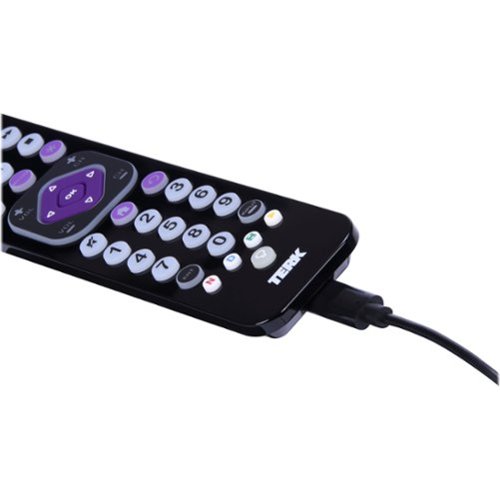 TERK Rechargeable 4-Device Backlit Universal Remote - Black WHERE TO BUY