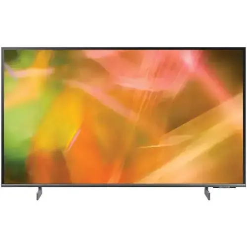 Front. Samsung - Samsung AU8000 HG43AU800NF 43" Smart LED-LCD TV - 4K UHDTV - Black - HLG, HDR10+ - LED Backlight - YouTube Kids.