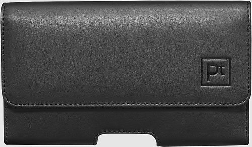  Platinum™ - Leather Hip Case for Most Cell Phones Up to 5&quot; - Black