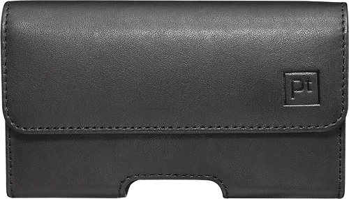  Platinum™ - Leather Hip Case for Most Cell Phones Up to 4&quot; - Black