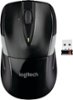Logitech - M525 Wireless Optical Ambidextrous Mouse - Black-Front_Standard