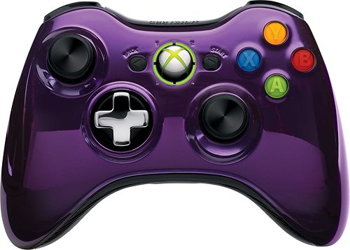  Microsoft - Special Edition Chrome Series Wireless Controller for Xbox 360 - Purple Chrome